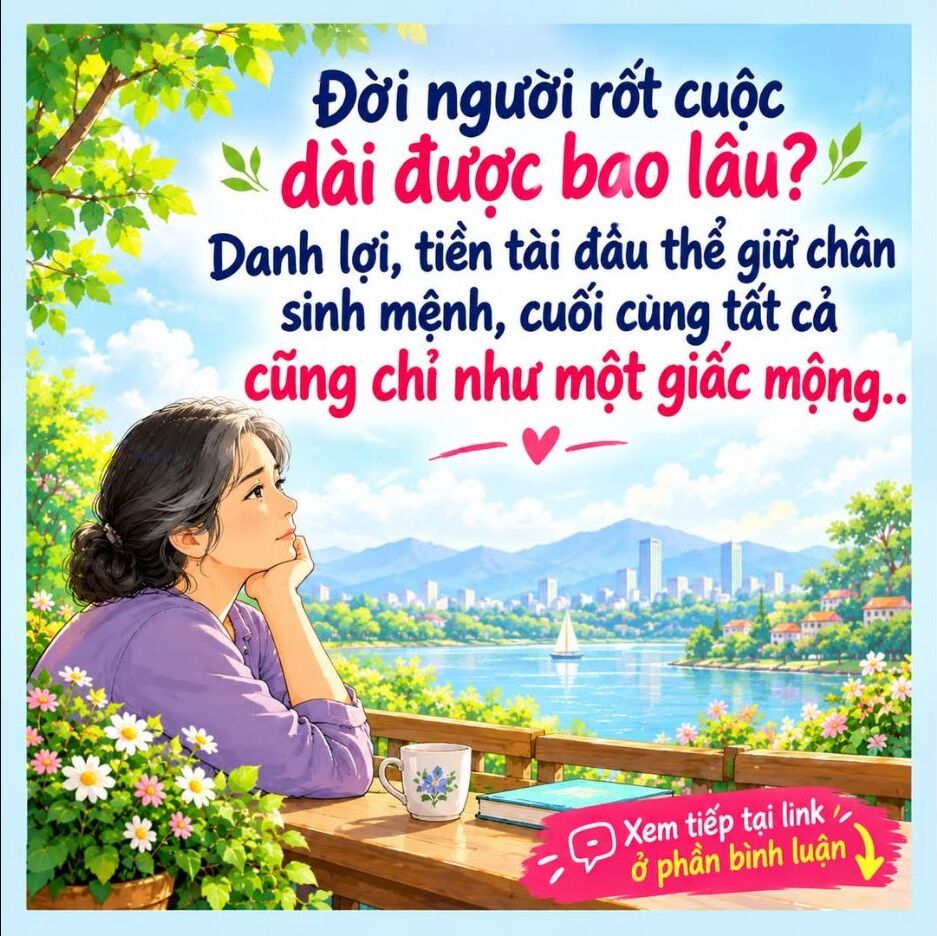 Minh họa bài nhân sinh Sinh tử hữu mệnh của Vườn Trái Cây